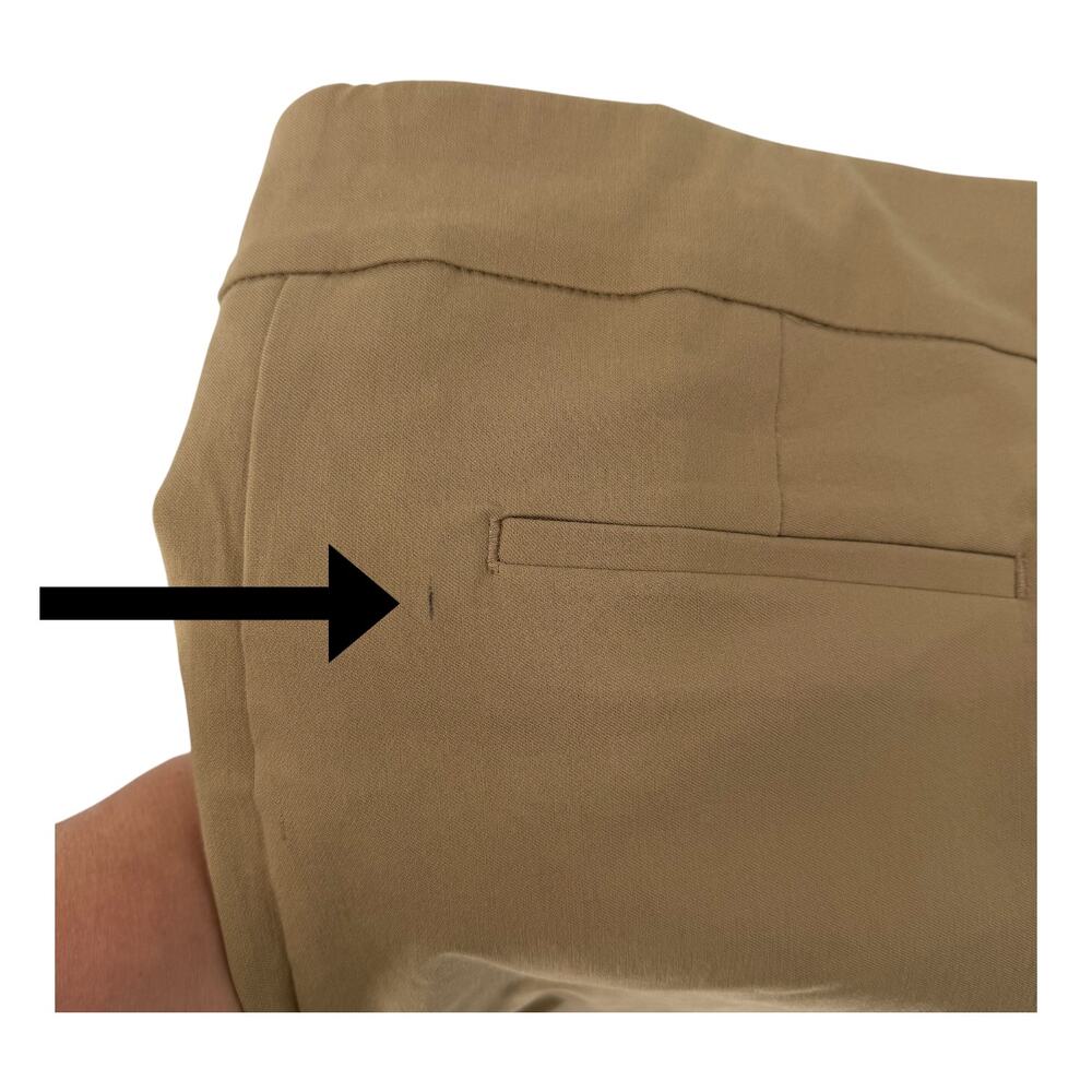 NEW Chico's Tan So Slimming Brigitte Slim Leg Pants Sz 2T (12 Tall) - Picture 5 of 8